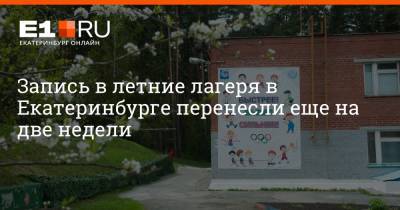 Артем Устюжанин - Запись в летние лагеря в Екатеринбурге перенесли еще на две недели - e1.ru - Екатеринбург