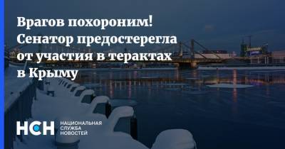 Ольга Ковитиди - Врагов похороним! Сенатор предостерегла от участия в терактах в Крыму - nsn.fm - Сирия - Крым - Симферополь - Турция - Севастополь