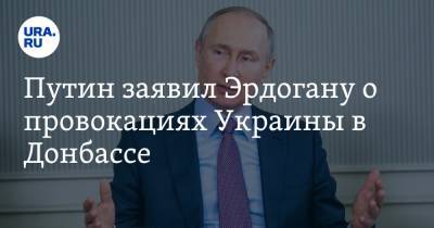Владимир Путин - Реджеп Эрдоган - Путин заявил Эрдогану о провокациях Украины в Донбассе - ura.news - Киев - Турция - ДНР - ЛНР