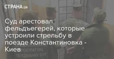 Суд арестовал фельдъегерей, которые устроили стрельбу в поезде Константиновка - Киев - strana.ua - Киев