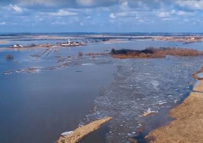 Рязанский разлив сняли с дрона - ya62.ru - Рязань - район Рязанский