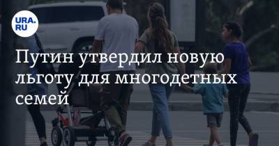 Владимир Путин - Путин утвердил новую льготу для многодетных семей - ura.news