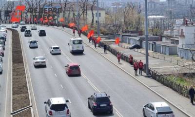 Артем Самсонов - В Приморском крае провели парад в честь 1 Мая - fedpress.ru - Приморье край - Владивосток