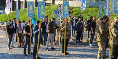 Марш к годовщине основания СС Галичина: полиция составила протокол в отношении участника акции и открыла производство - nv.ua - Киев - Киевская обл.