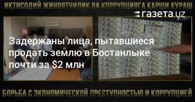Задержаны лица, пытавшиеся продать землю в Бостанлыке почти за $2 млн - gazeta.uz - Узбекистан - район Бостанлыкский