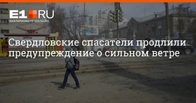 Артем Устюжанин - Свердловские спасатели продлили предупреждение о сильном ветре - e1.ru - Екатеринбург - Свердловская обл.