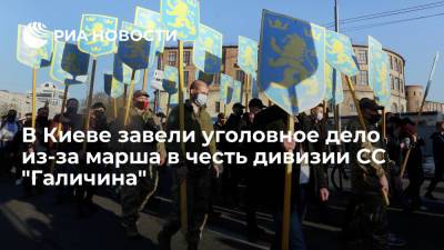Владимир Зеленский - В Киеве завели уголовное дело из-за марша в честь дивизии СС "Галичина" - ria.ru - Украина - Киев - Львов