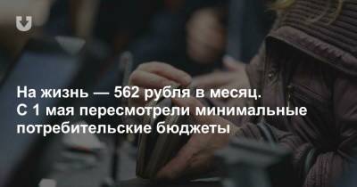 На жизнь — 562 рубля в месяц. С 1 мая пересмотрели минимальные потребительские бюджеты - news.tut.by