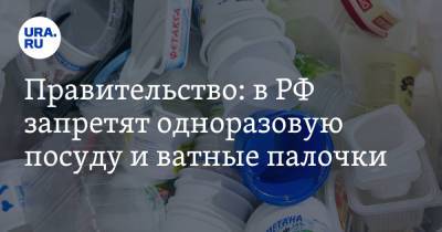 Викторий Абрамченко - Правительство: в РФ запретят одноразовую посуду и ватные палочки - ura.news - Экология