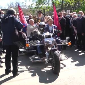 Как в Запорожье проходил мотопробег ко Дню Победы. Видео - reporter-ua.com - Запорожье