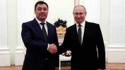 Владимир Путин - Эмомали Рахмон - Садыр Жапаров - Путин в разговоре с Жапаровым поддержал договоренности Кыргызстана и Таджикистана - mir24.tv - Москва - Душанбе - Киргизия - Таджикистан - Бишкек