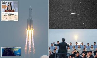Обломки ступени китайской ракеты "Чанчжэн-5Б" упали в Индийский океан - skuke.net - Интересно