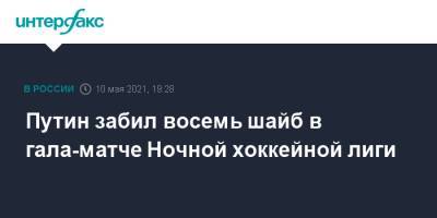 Владимир Путин - Путин забил восемь шайб в гала-матче Ночной хоккейной лиги - interfax.ru - Москва - Сочи