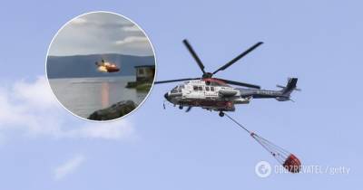 В Китае разбился пожарный вертолет – видео крушения - obozrevatel.com