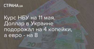 Курс НБУ на 11 мая. Доллар в Украине подорожал на 4 копейки, а евро – на 8 - cryptos.tv
