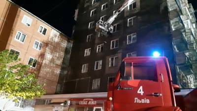 Во Львове сотню людей эвакуировали из высотки из-за крупного пожара - narodna-pravda.ua - Киев - Львов - Одесса