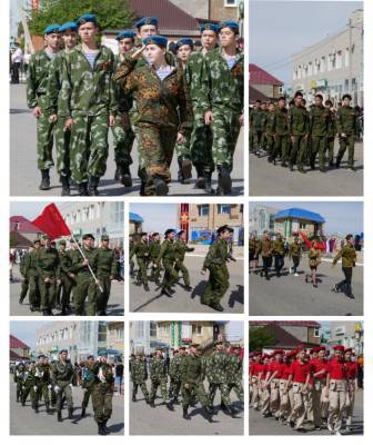 В Приволжском районе прошел парад Победы - astrakhanfm.ru - Астраханская обл. - район Приволжский