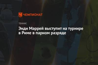 Энди Маррей - Новак Джокович - Диего Шварцман - Энди Маррей выступит на турнире в Риме в парном разряде - championat.com - Англия - Голландия - Рим - Аргентина