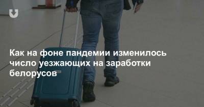 Как на фоне пандемии изменилось число уезжающих на заработки белорусов - news.tut.by