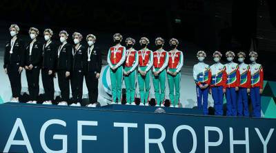 Лала Крамаренко - Алина Горносько - Четыре медали выиграли белорусские грации на этапе КМ по художественной гимнастике - grodnonews.by - Болгария