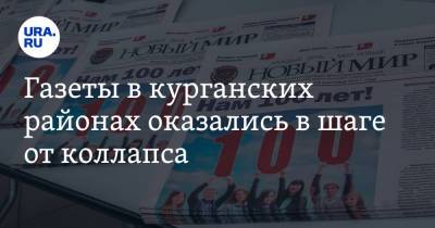 Александр Ильтяков - Газеты в курганских районах оказались в шаге от коллапса - ura.news - Курганская обл.