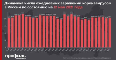 За сутки в России выявили 8217 новых случаев COVID-19 - profile.ru - Москва - Россия - Санкт-Петербург - Московская обл.