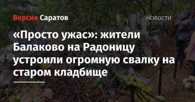 «Просто ужас»: жители Балаково на Радоницу устроили огромную свалку на старом кладбище - nversia.ru - Саратовская обл. - Балаково