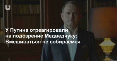 Дмитрий Песков - Виктор Медведчук - У Путина отреагировали на подозрение Медведчуку: Вмешиваться не собираемся - news.tut.by - Москва - Россия - Украина
