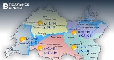 Татьяна Демина - Сегодня в Татарстане ожидается гроза, дождь и до +31 градуса - realnoevremya.ru - респ. Татарстан - Набережные Челны - Казань