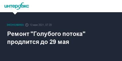 Ремонт "Голубого потока" продлится до 29 мая - interfax.ru - Москва - Турция