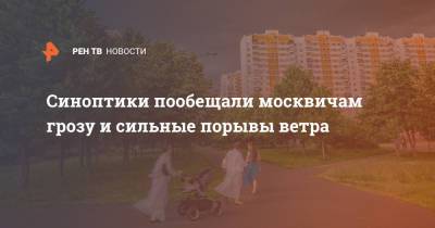 Евгений Тишковец - Синоптики пообещали москвичам грозу и сильные порывы ветра - ren.tv - Москва