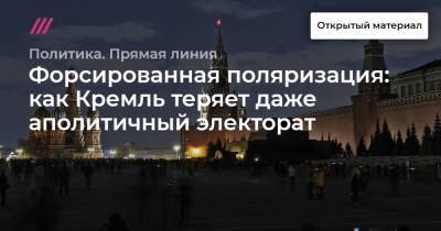 Форсированная поляризация: как Кремль теряет даже аполитичный электорат - tvrain.ru