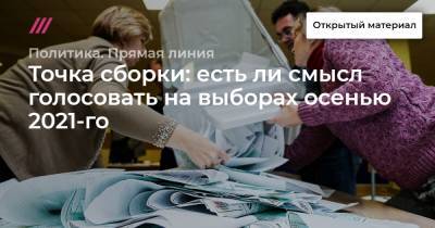 Точка сборки: есть ли смысл голосовать на выборах осенью 2021-го - tvrain.ru
