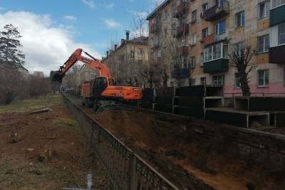 Теплотрасса под срубленными деревьями на Горького есть, её раскопают позже — мэрия Читы - chita.ru - Чита