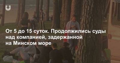 От 5 до 15 суток. Продолжились суды над компанией, задержанной на Минском море - news.tut.by - Минск
