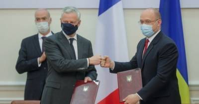 Бруно Ле-Мэр - Денис Шмыгаль - Украина и Франция заключили четыре соглашения на более 1,3 млрд евро - delo.ua - Киев