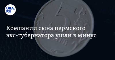 Компании сына пермского экс-губернатора ушли в минус - ura.news - Пермь - Пермский край
