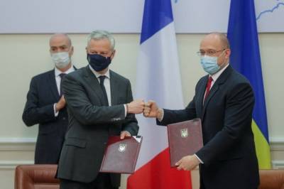Бруно Ле-Мэр - Денис Шмыгаль - Украина и Франция подписали четыре соглашения на более 1,3 миллиарда евро - minfin.com.ua