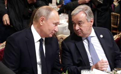 Владимир Путин - COVID-19 и международная напряженность: главное из беседы Путина с генсеком ООН - tvc.ru