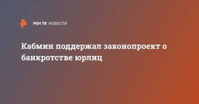 Максим Решетников - Кабмин поддержал законопроект о банкротстве юрлиц - ren.tv