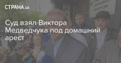 Виктор Медведчук - Тарас Козак - Суд взял Виктора Медведчука под домашний арест - strana.ua - Киев - Крым