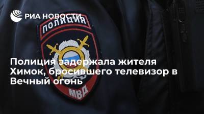 Полиция задержала жителя Химок, бросившего телевизор в Вечный огонь - ria.ru - Москва - Химки