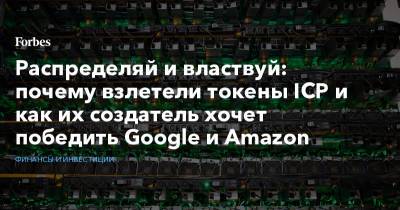 Распределяй и властвуй: почему взлетели токены IСP и как их создатель хочет победить Google и Amazon - forbes.ru