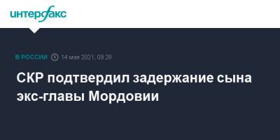 Александр Хинштейн - Алексей Меркушкин - СКР подтвердил задержание сына экс-главы Мордовии - interfax.ru - Москва - республика Мордовия