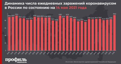 В России за сутки выявили 9462 новых случая COVID-19 - profile.ru - Москва - Россия - Санкт-Петербург