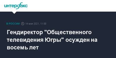 Гендиректор "Общественного телевидения Югры" осужден на восемь лет - interfax.ru - Москва - Сургут - Югра - Нефтеюганск