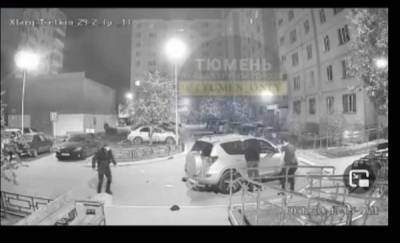 Появилось видео ночной стрельбы на Доме Обороны, во время которой был тяжело ранен человек - news.megatyumen.ru