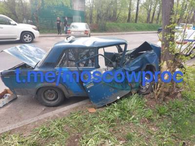 Трое подростков врезались в дерево в Зеленограде - news.vse42.ru - Зеленоград