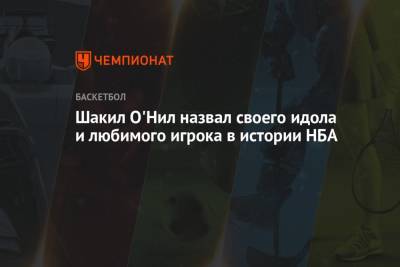 Шакил Онил - Шакил О'Нил назвал своего идола и любимого игрока в истории НБА - championat.com - Нью-Йорк
