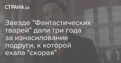 Звезде "Фантастических тварей" дали три года за изнасилование подруги, к которой ехала "скорая" - strana.ua